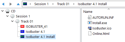 IsoBuster - Starting with IsoBuster